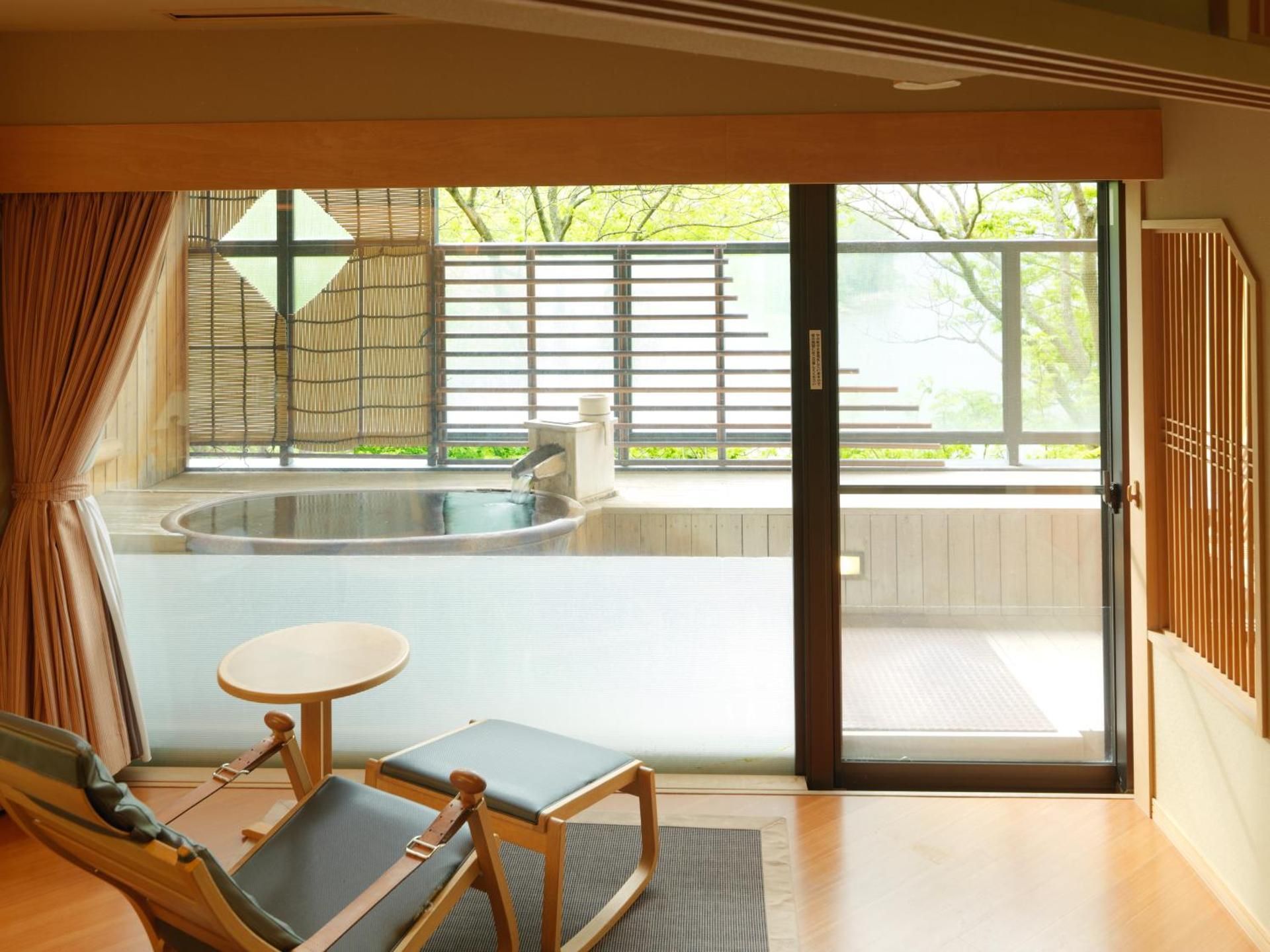 Japanese-Style Deluxe Room with Open Air Bath - Non-Smoking - Buffet Breakfast + Buffet Dinner Included