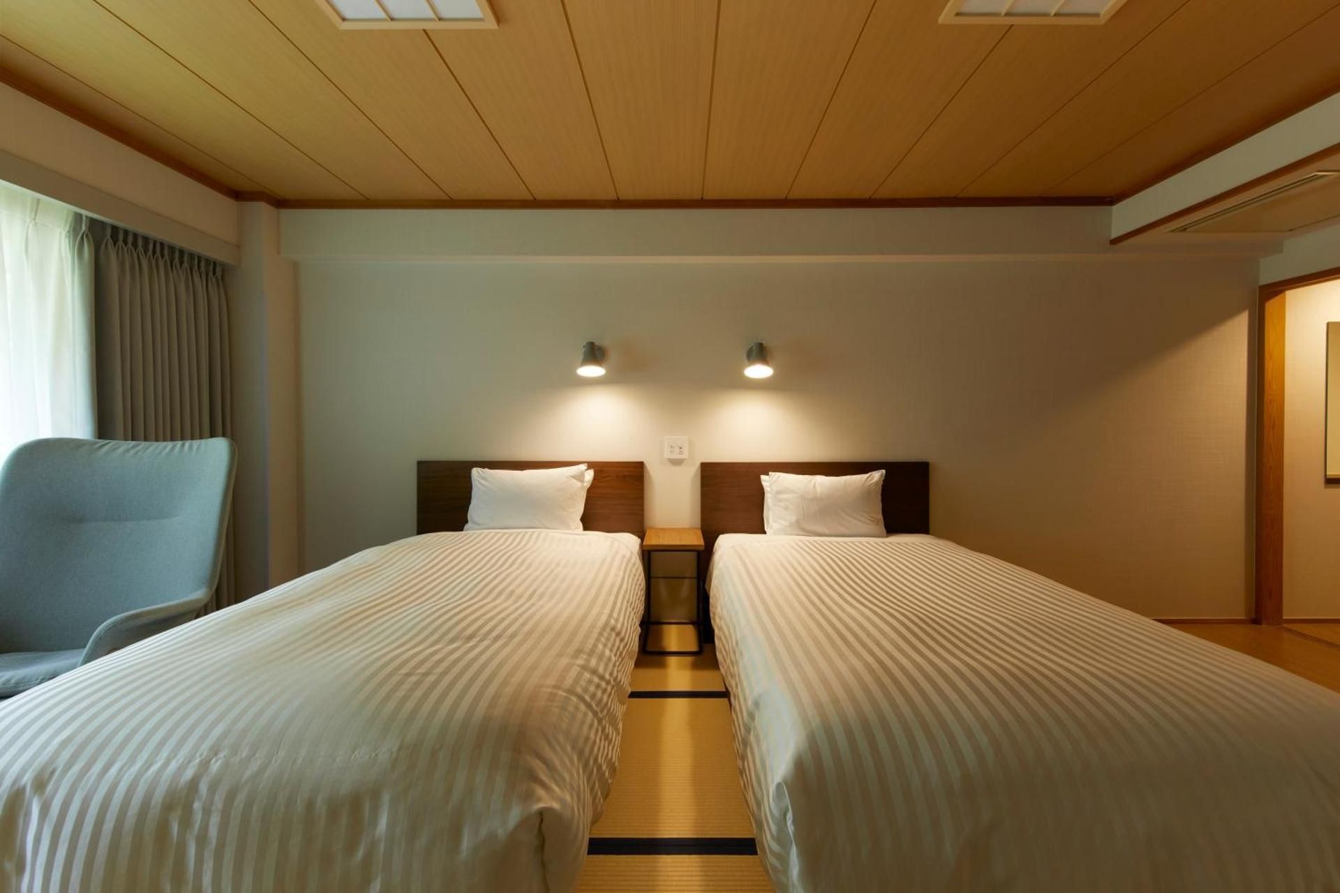 Japanese-Western Style Room with 2 Single Beds - Non-Smoking