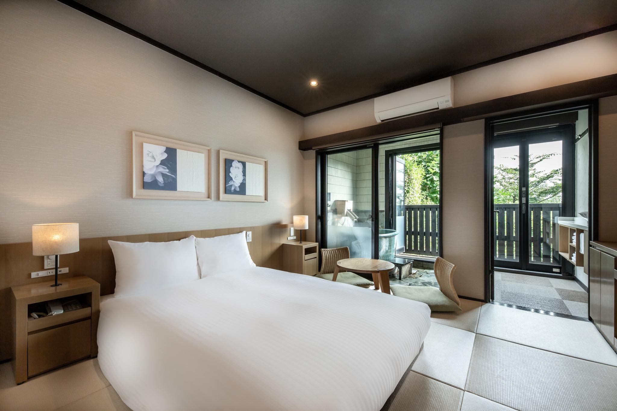 With Semi-Open-Air Bath, Non-Smoking, Japanese-Western Style Standard Double Room