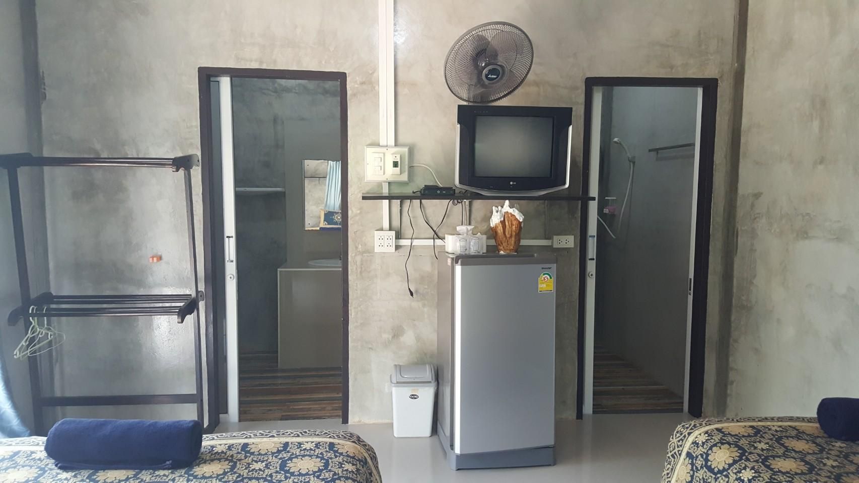 Twin Bed Room With Air conditioning