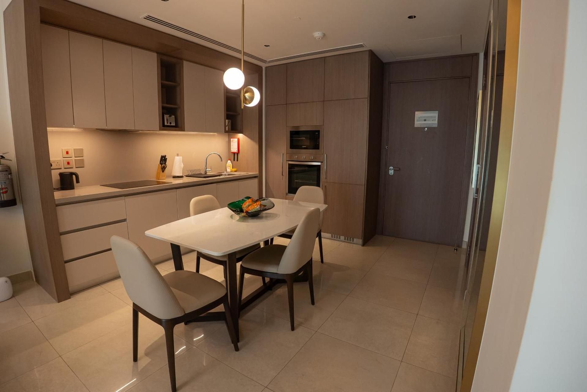 One-Bedroom Apartment with Balcony and City View