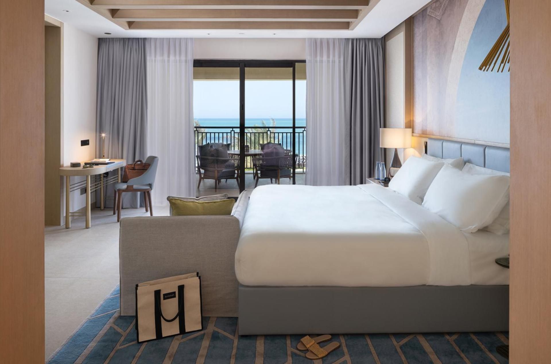 Jumeirah Gulf of Bahrain Ocean Suite with access to kids and teens clubs, playroom and abra boat tour