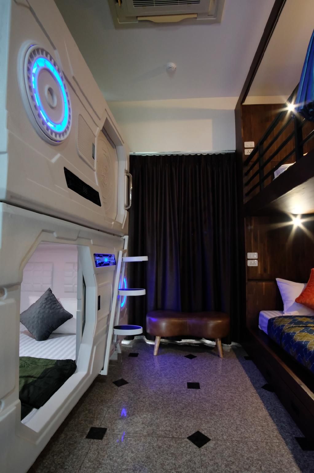Capsule with Shared Bathroom