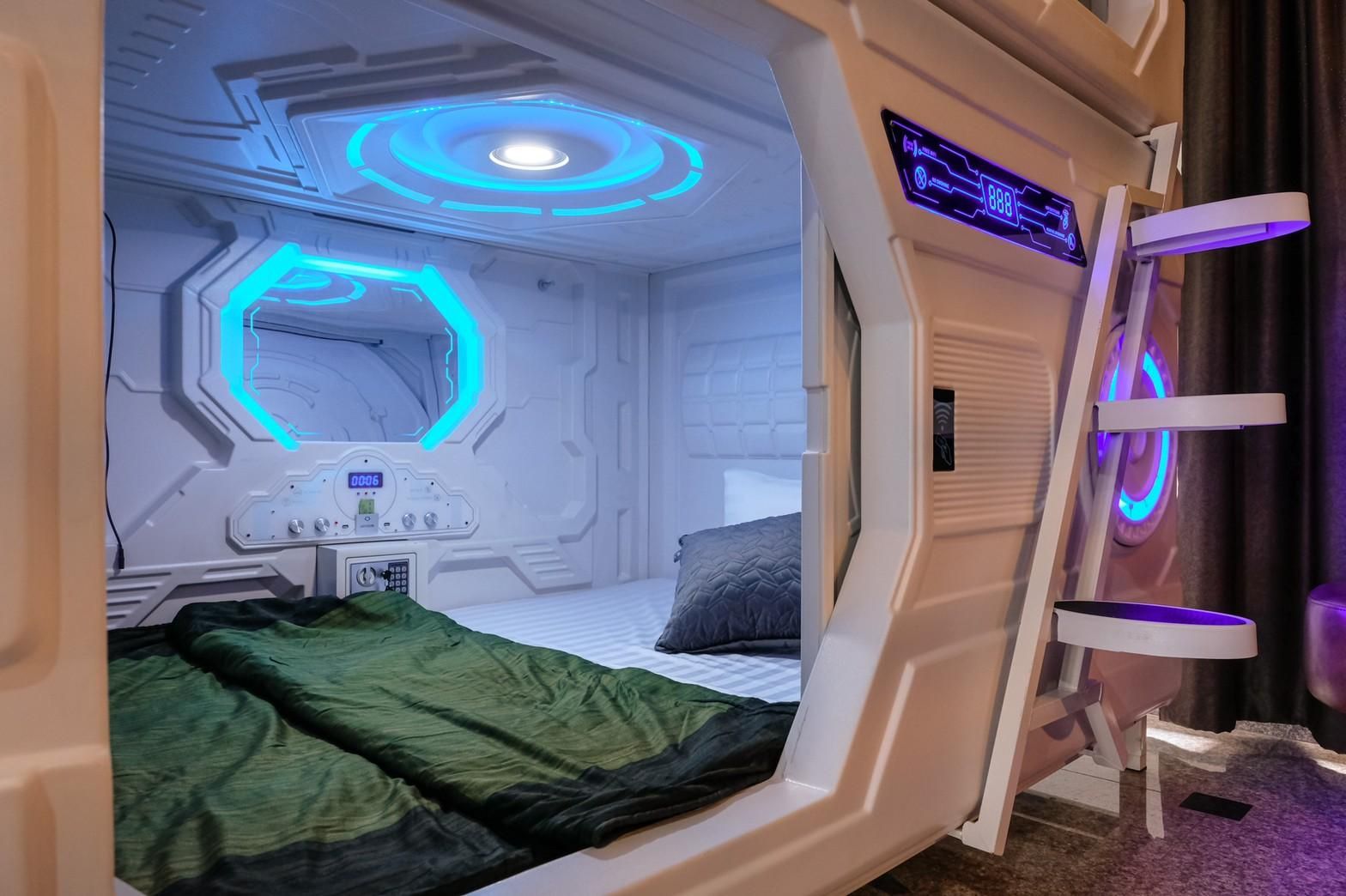 Capsule with Shared Bathroom
