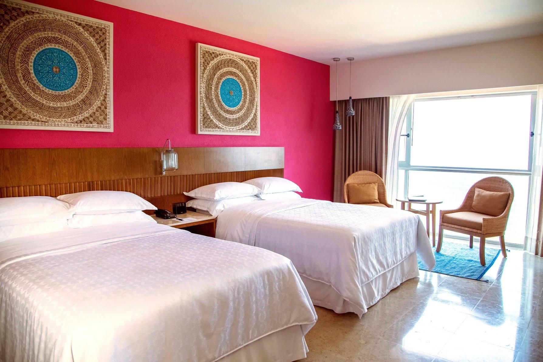 Signature Club Lounge level, Deluxe Guest room, 2 Double, Bay view, High floor