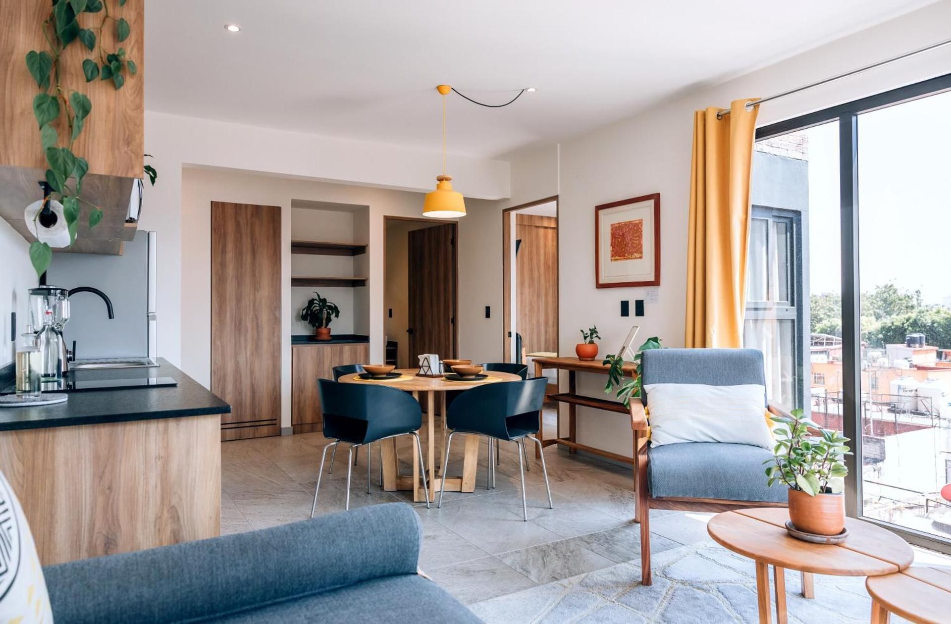 Deluxe One-Bedroom Apartment with City View