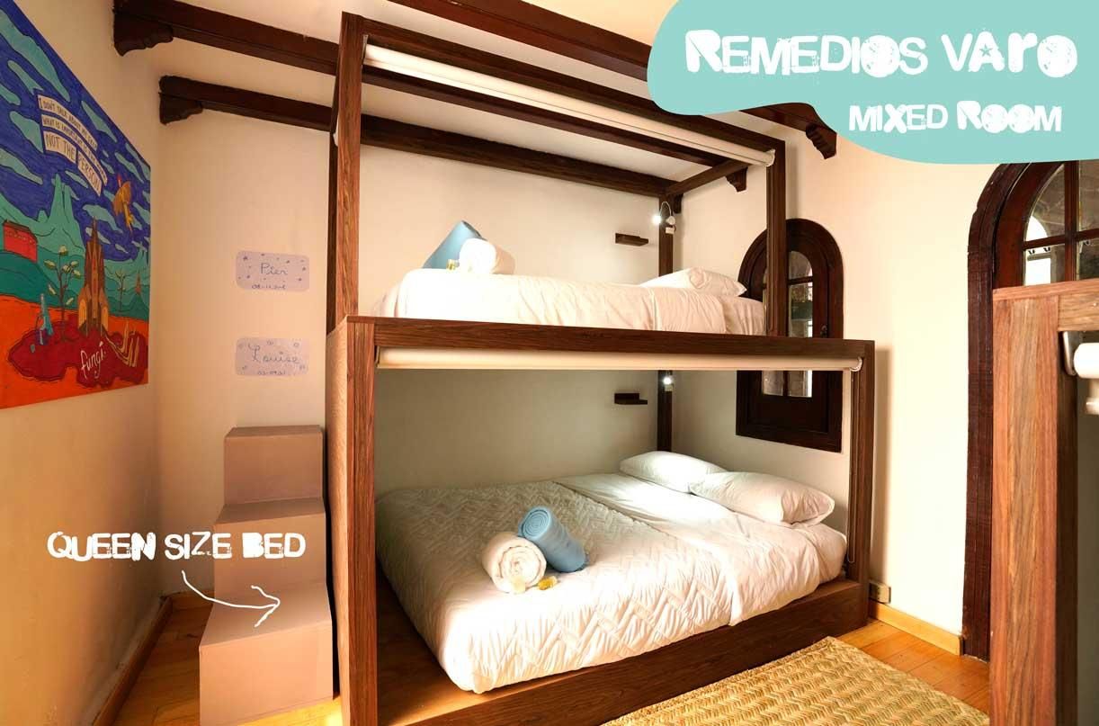 Queen Bed in 4-Bed Shared Bedroom