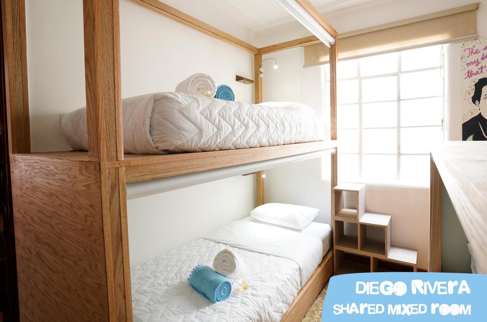 Hostal Fungi Casa Rosa Bed in 4-Bed Mixed Dormitory Room