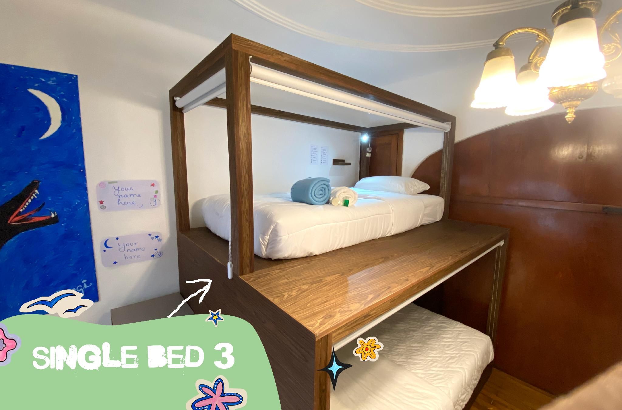 Single Bed in 4-Bed Mixed Dorm