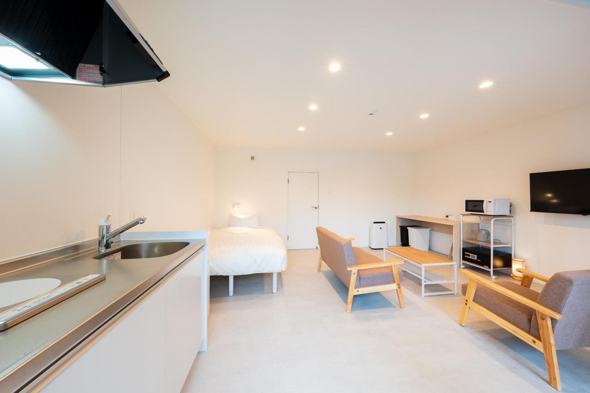 Twin Room Kitchen, 2 Rooms, Non-Smoking - 1st-2nd Floor