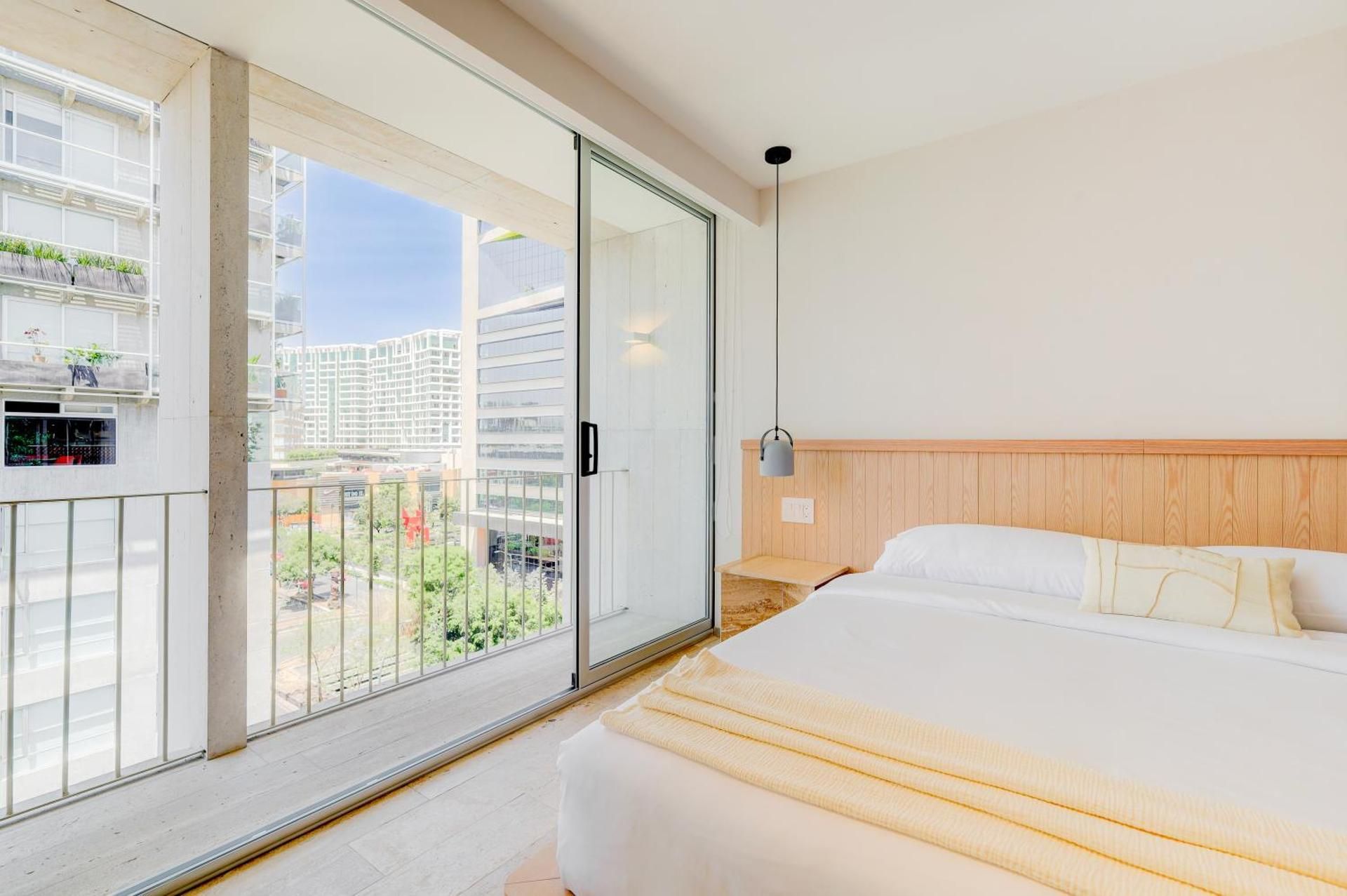 comfort apartment, balcony, city view