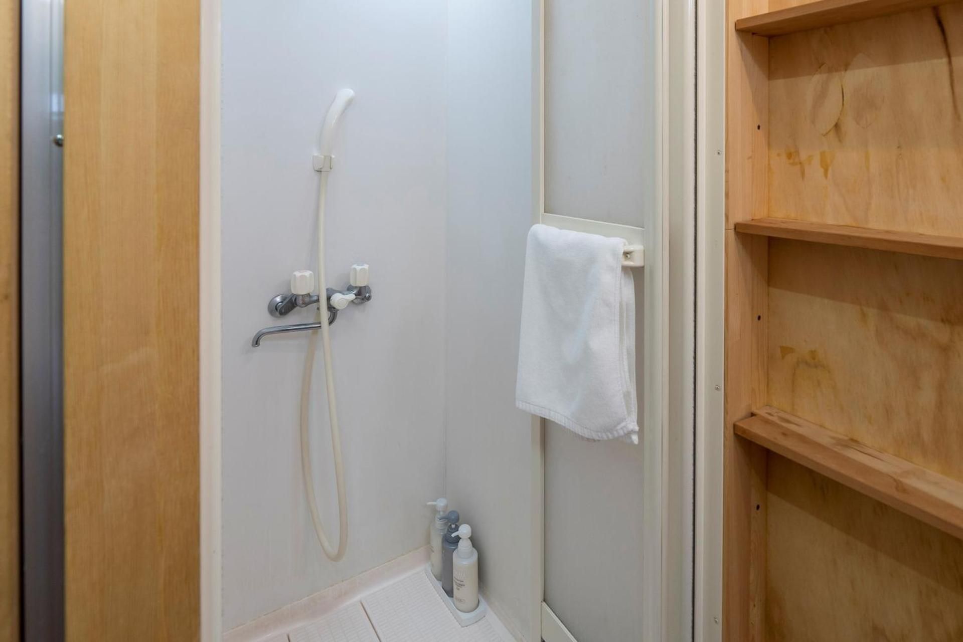 Wood Cabin with Private Toilet and Shower Booth - Non-Smoking
