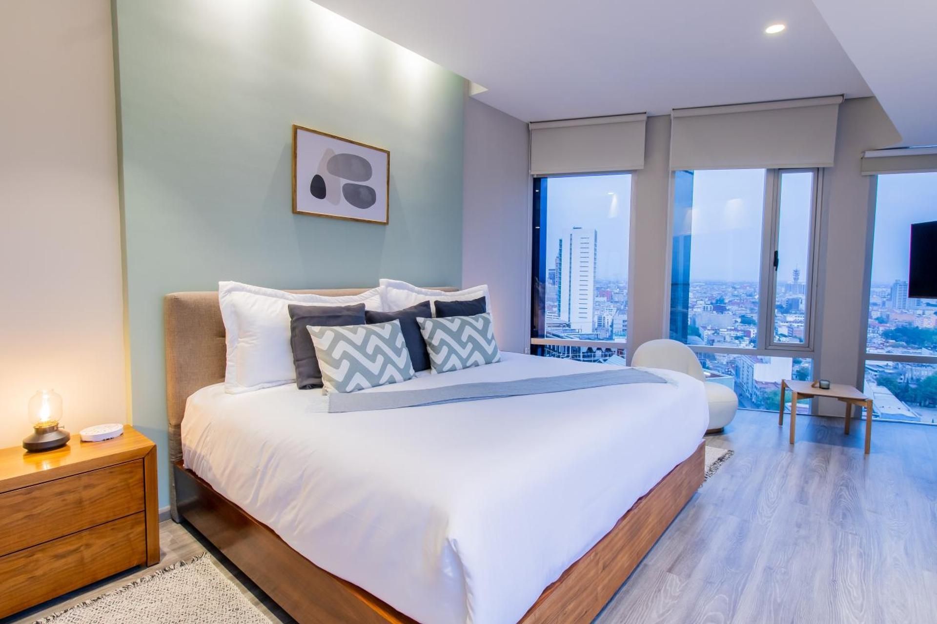 Deluxe Apartment, 2 Bedrooms, A/C, City views