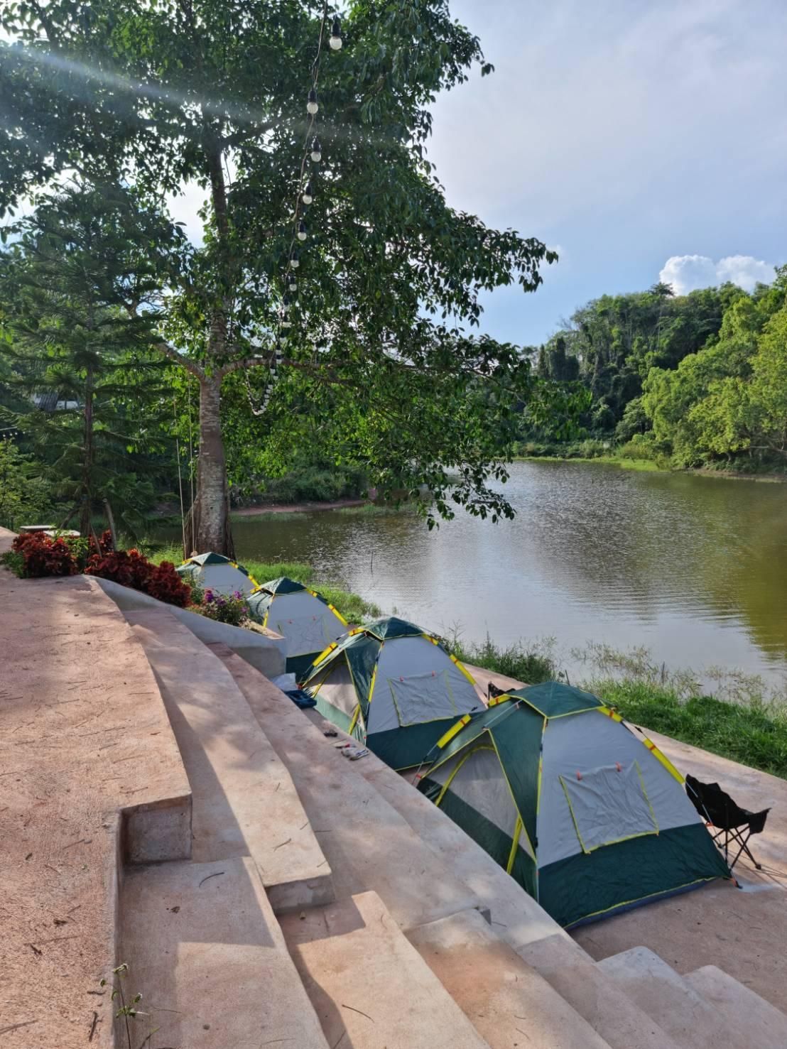 Tent with Shared Bathroom