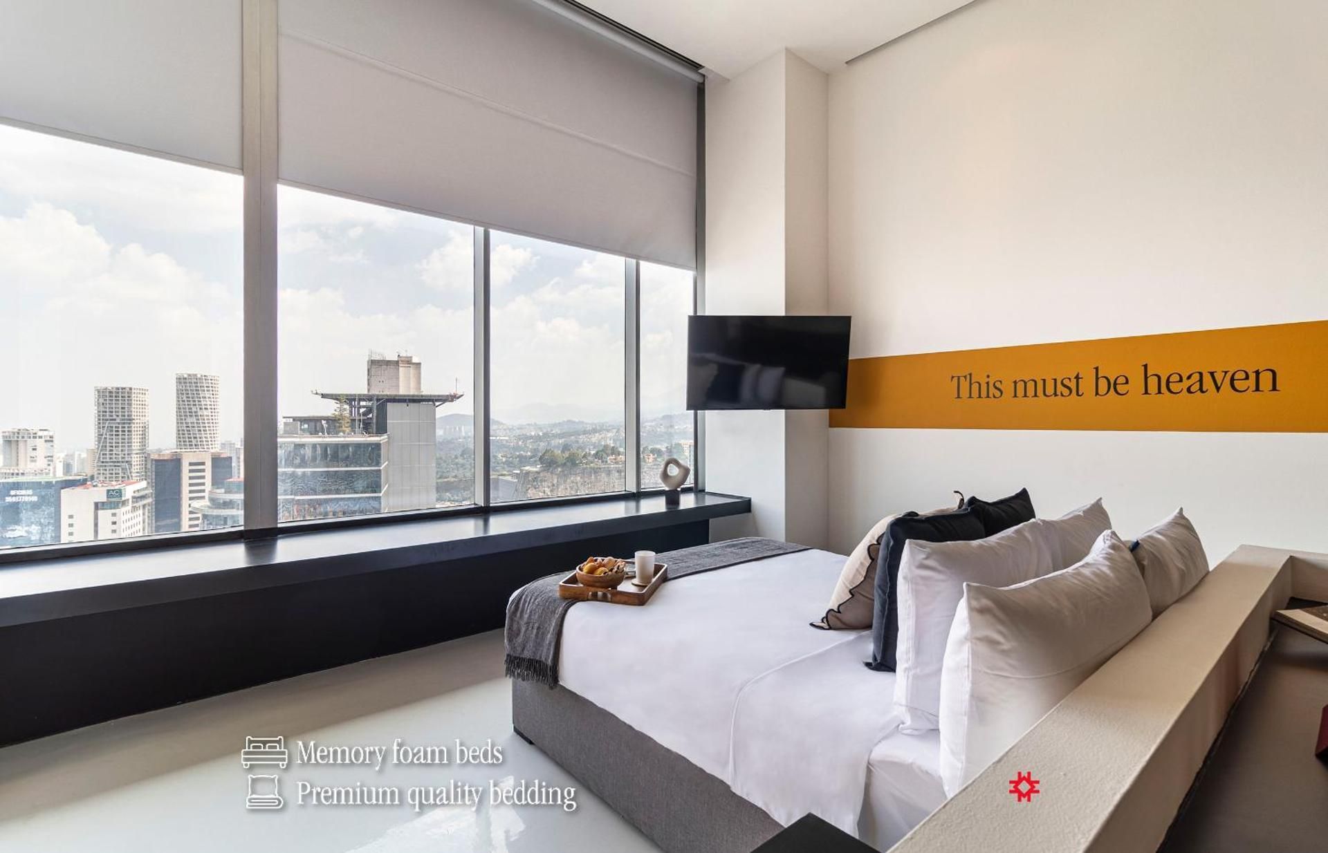 Master suite with city view