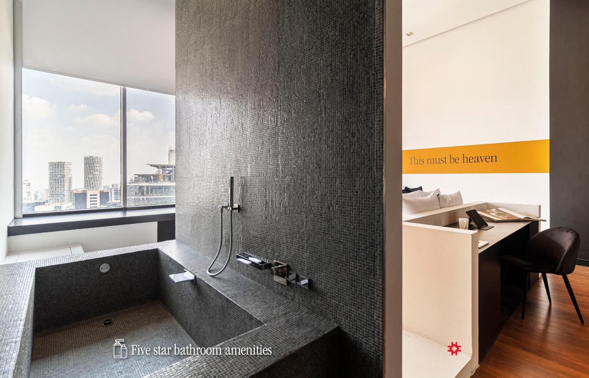 Master suite with city view