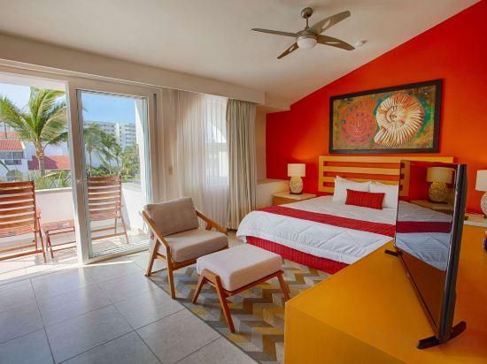 Two Bedroom Ocean Front Suite With 1 King Size Bed In Each, 2 Bathrooms, Sofa Bed And Balcony