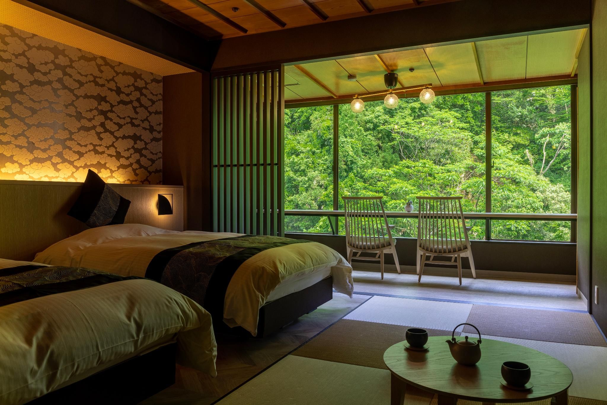 Japanese-Western Style Room with 2 Single Beds