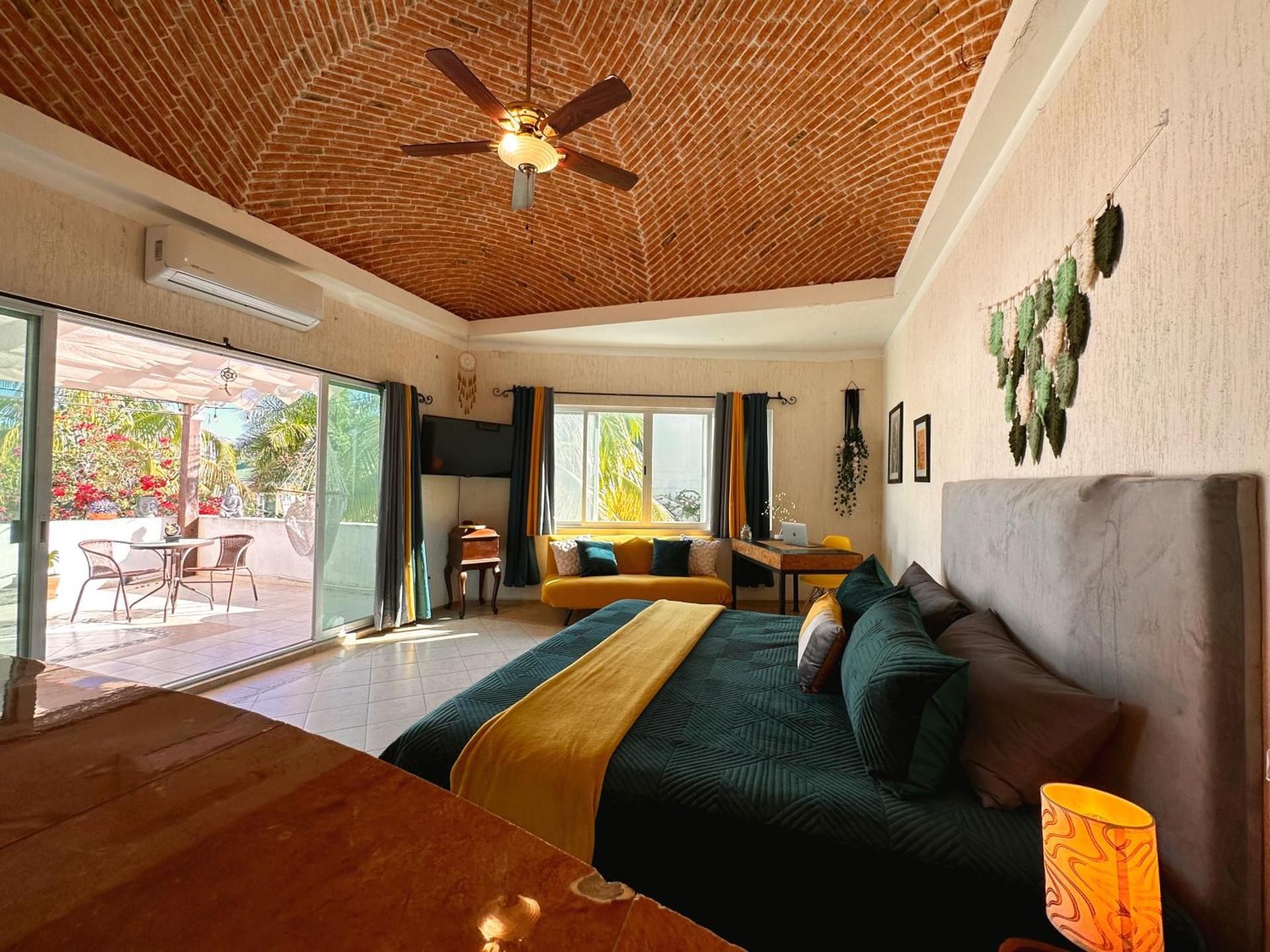 Deluxe One-Bedroom Apartment with Garden View