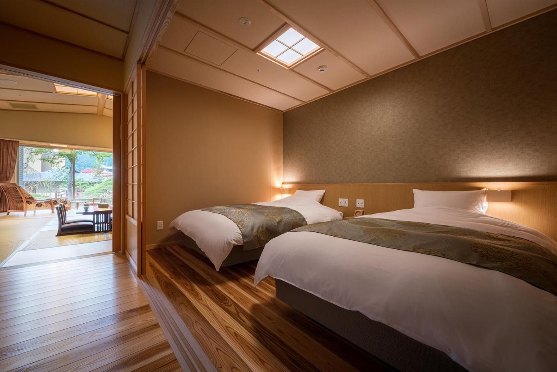 Deluxe Room with Tatami Area and Hot Spring Bath - Non-Smoking