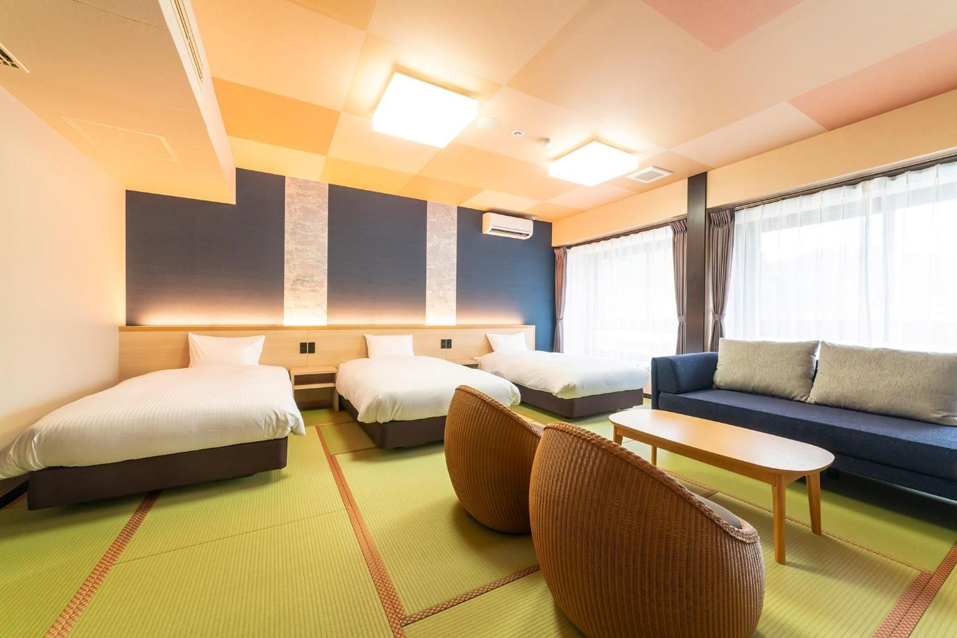Superior Japanese-Style Triple Beds with Shared Bathroom - Non-Smoking