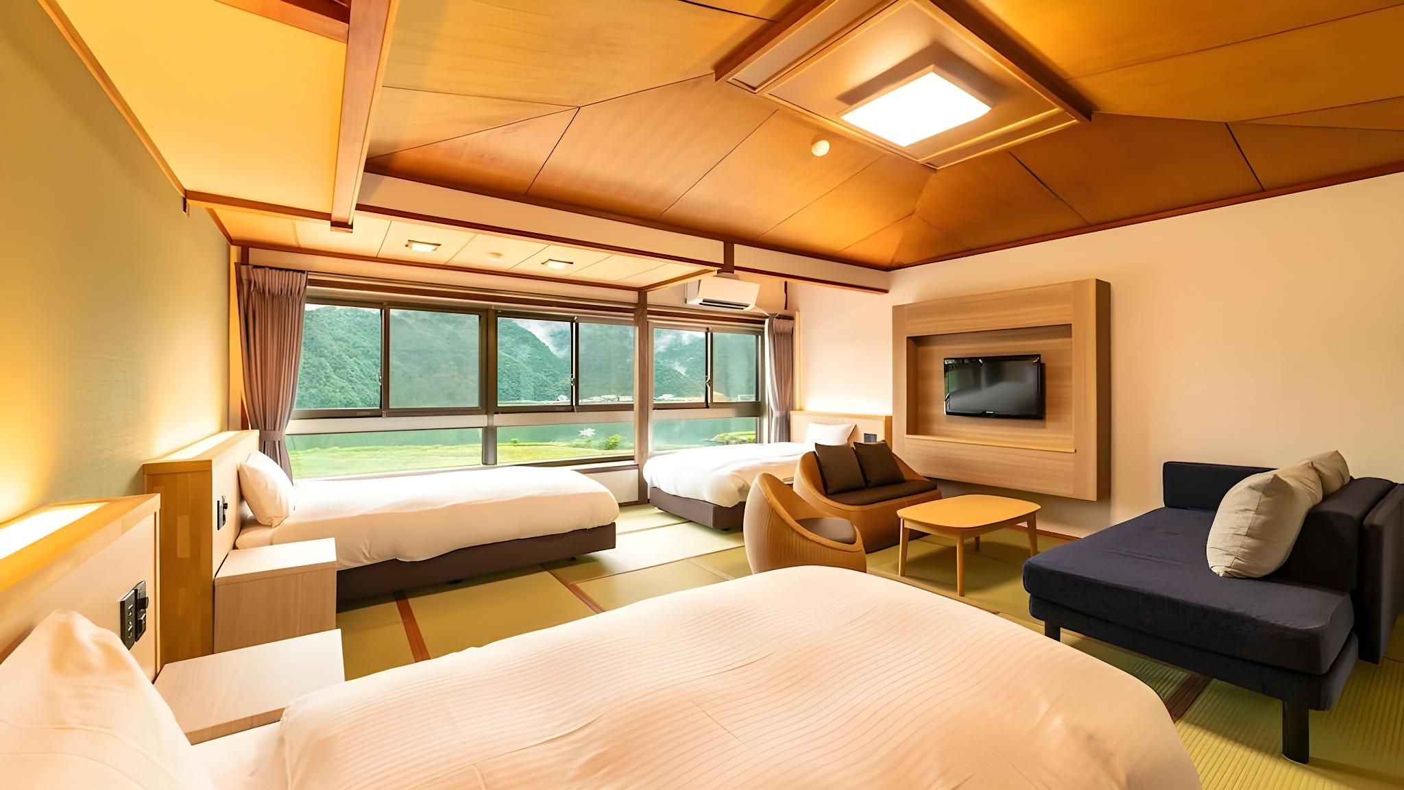 River Side Superior Japanese-Style Triple Beds with Indoor Bath - Non-Smoking