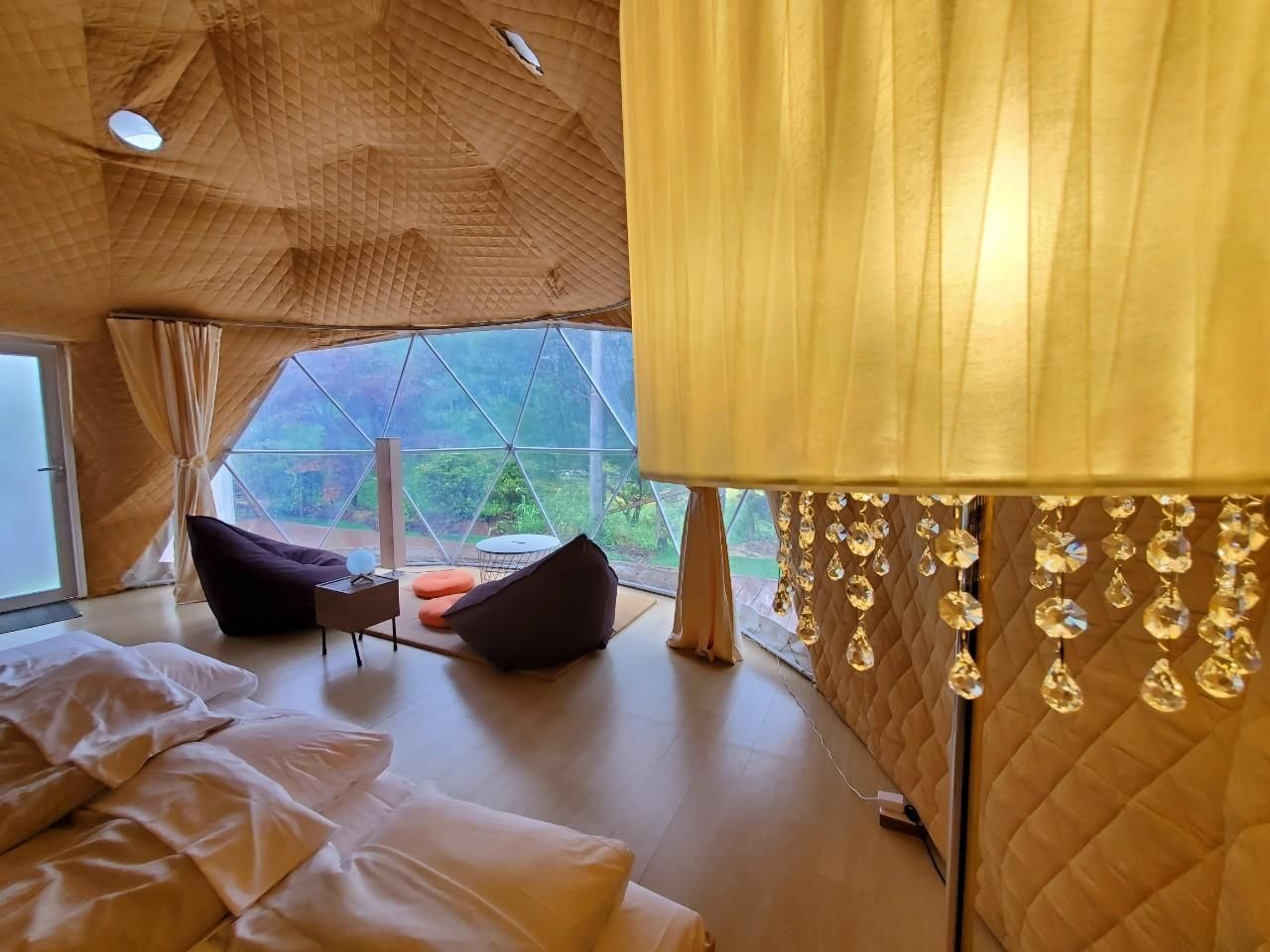Glamping Dome with forest view