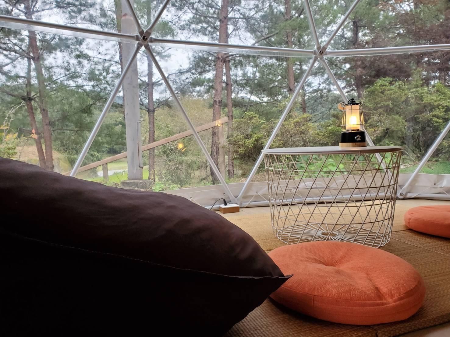 Glamping Dome with forest view