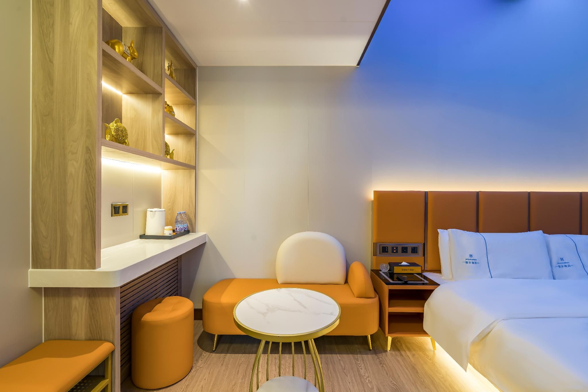 De Quan Luxury Hotel (Guomao Jintai Road Subway Station Branch) Studio 3