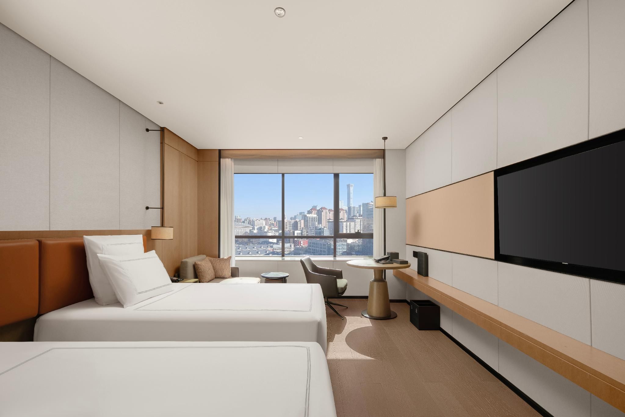 Swiss Executive Room with Twin Beds, Lounge Access, High Floor, & City View