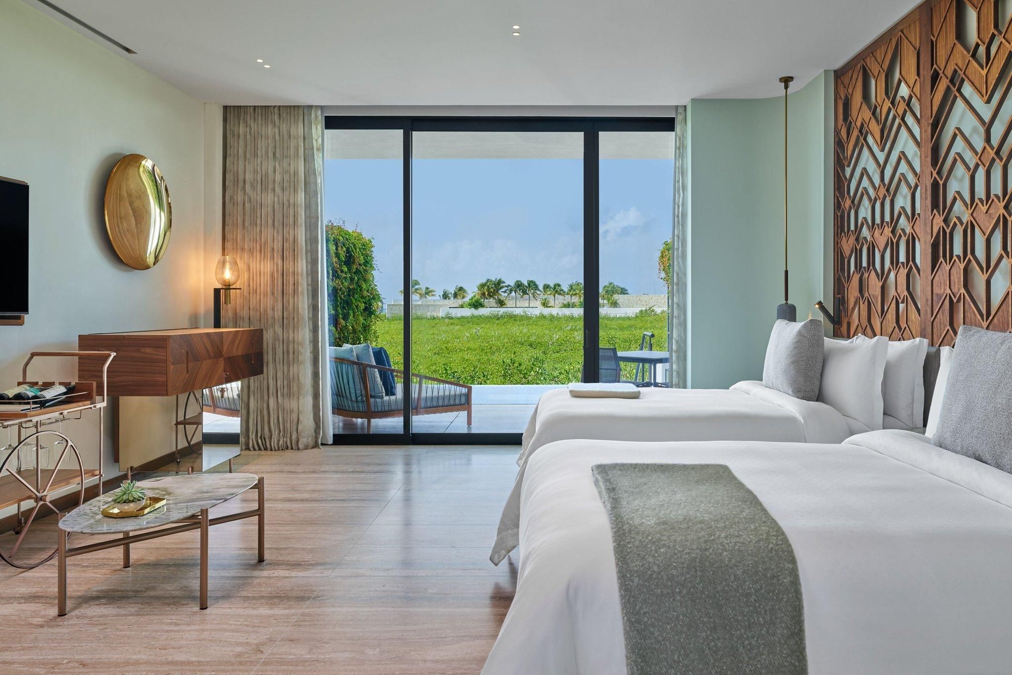 St. Regis Suite with Pool, Connecting Guest room, Bedroom 1: 1 King, Bedroom 2: 2 Queen, Terrace
