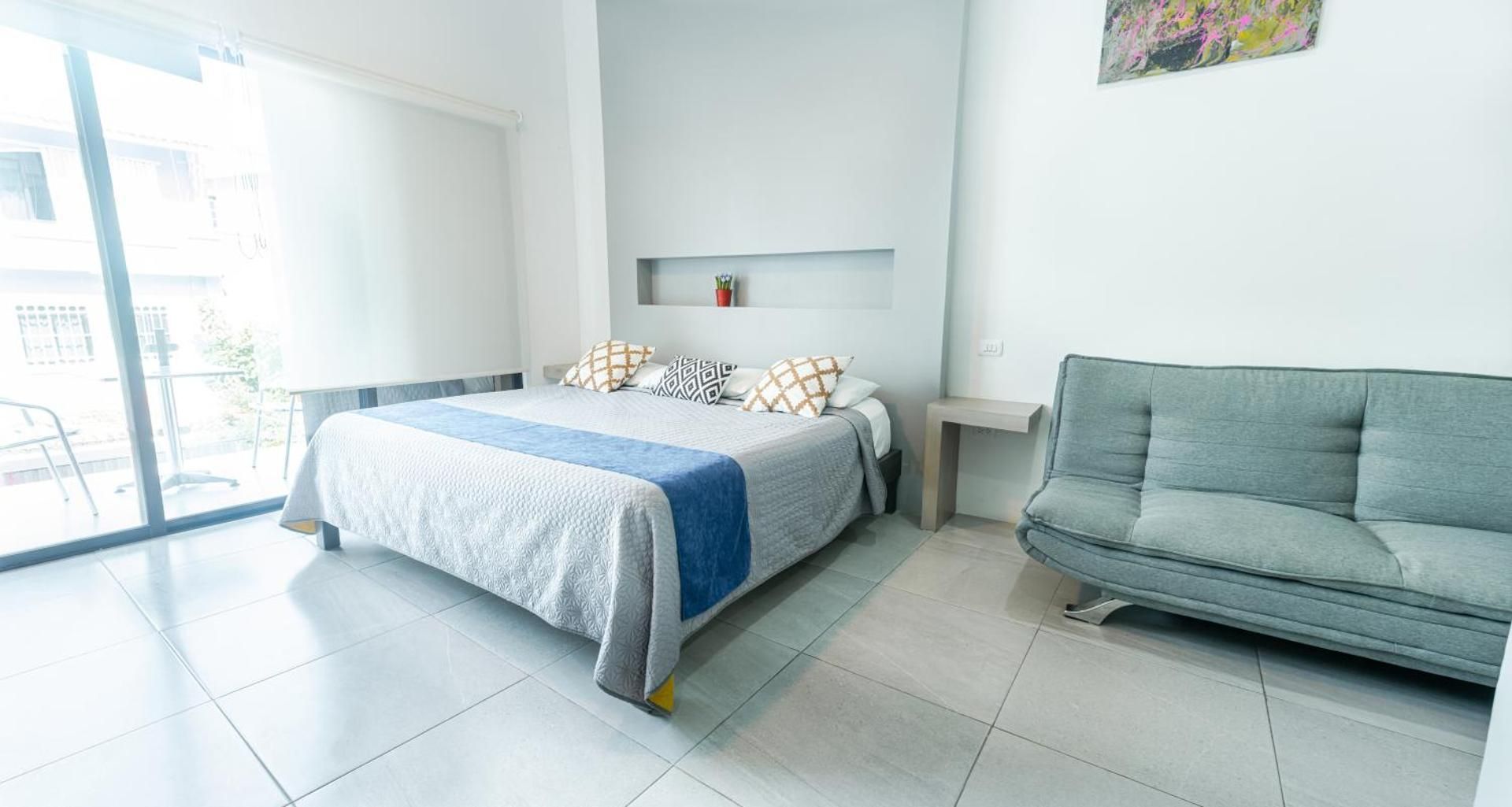 Paz-2 Norte estudios Deluxe Double Room with Balcony and Sea View 2