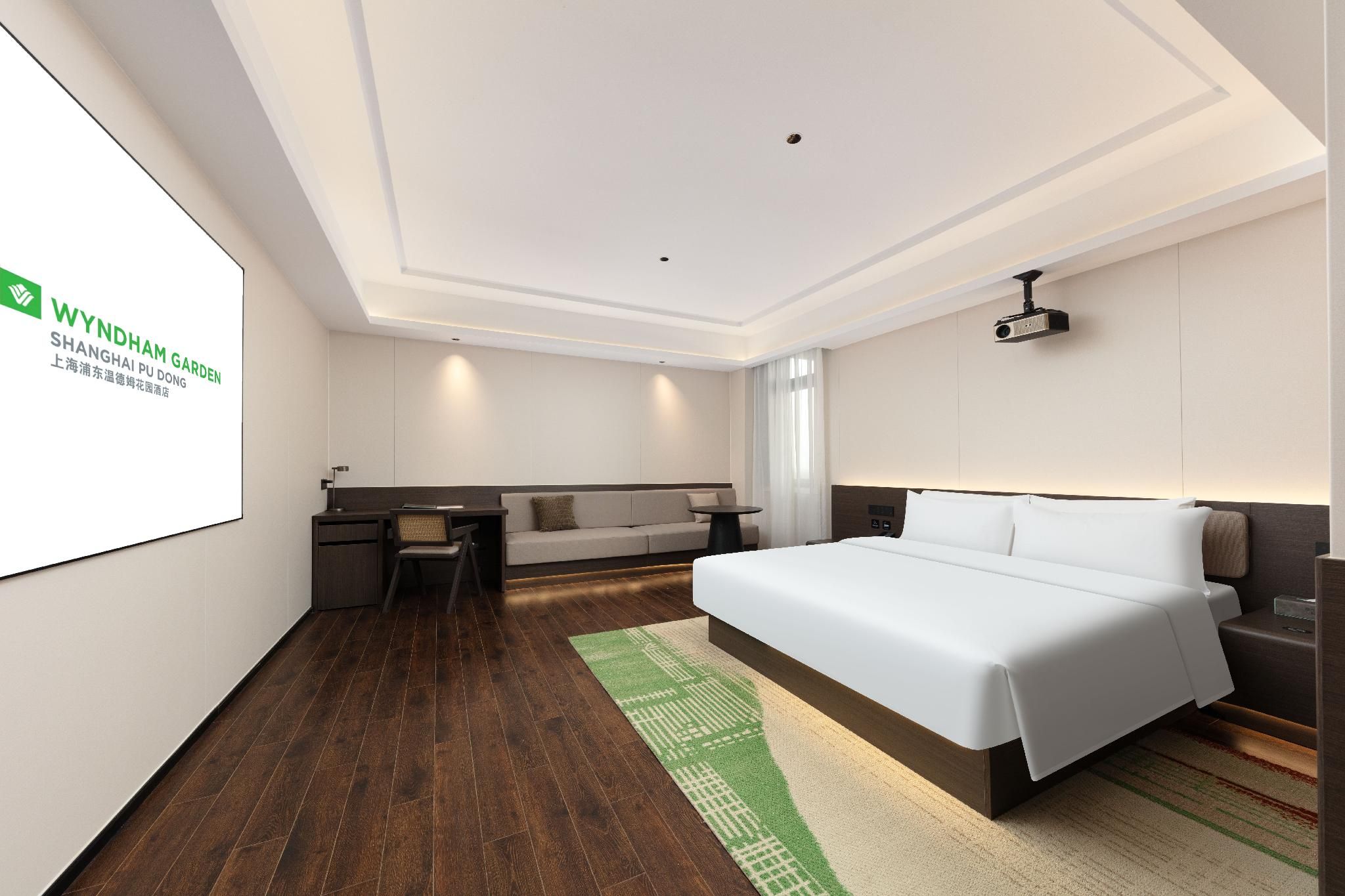 One King Bed Projection Room