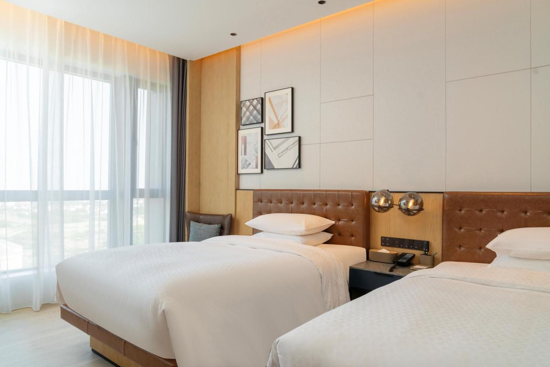 Premier Double Room with Two Double Beds and City View
