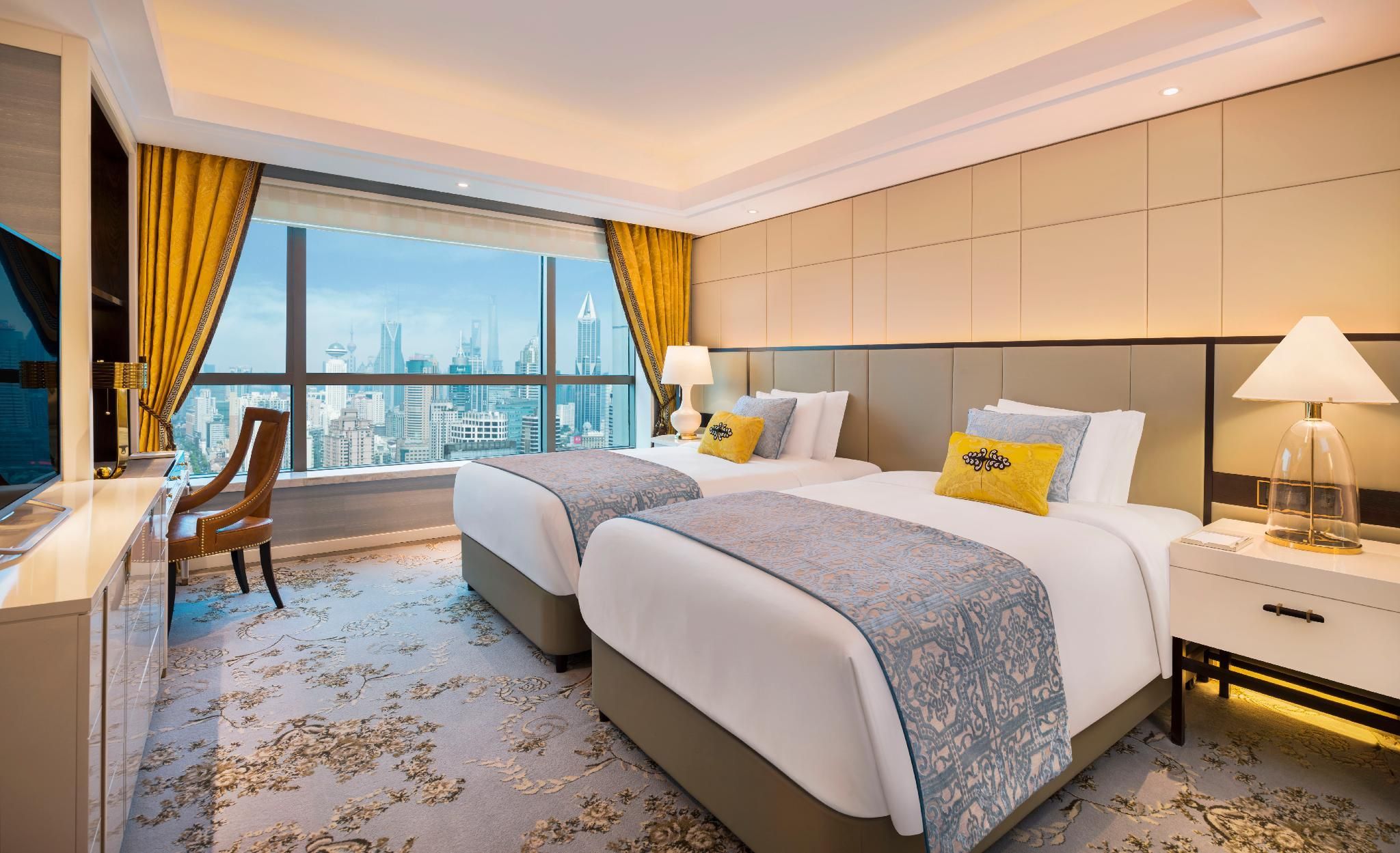 Deluxe Room, Guest room, 2 Double, City view, High floor