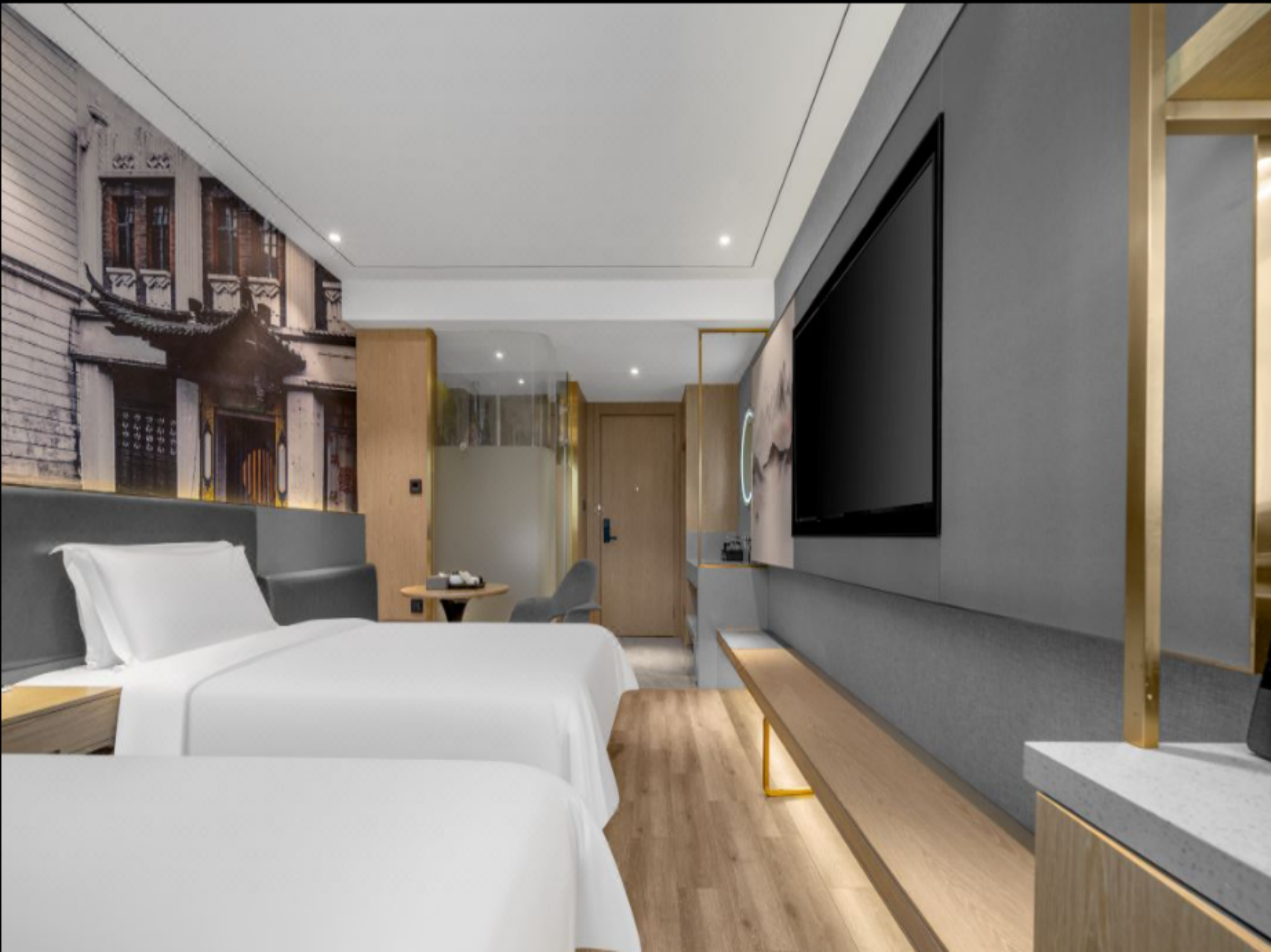 Deluxe Twin Room with Air Conditioning