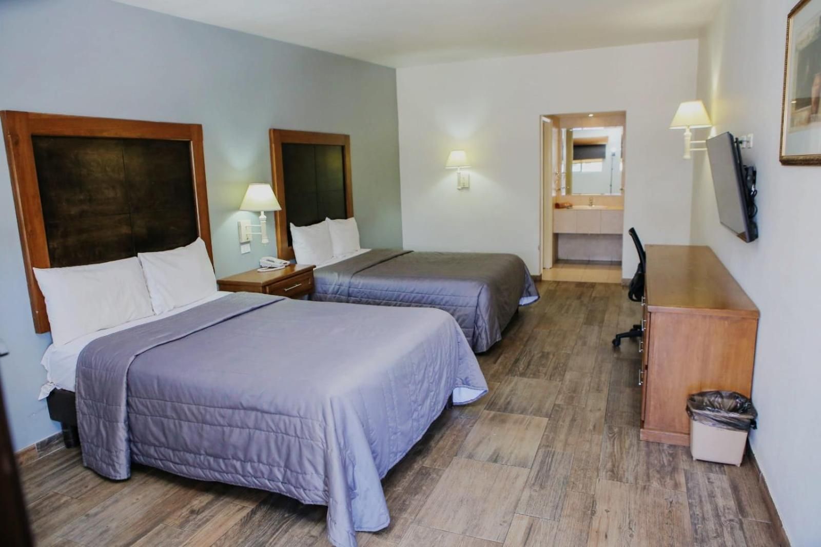 Double Room with Two double beds and Breakfast for two