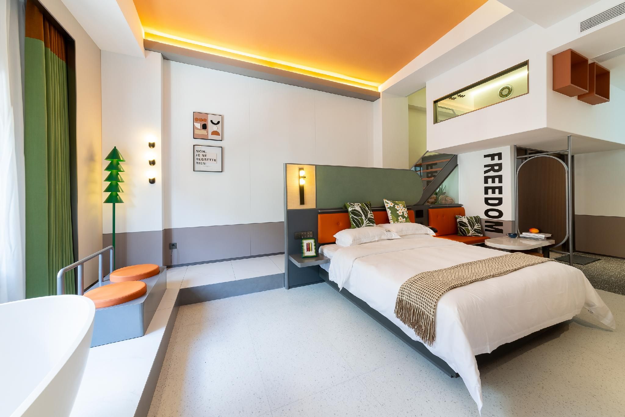 Loft with Bathtub