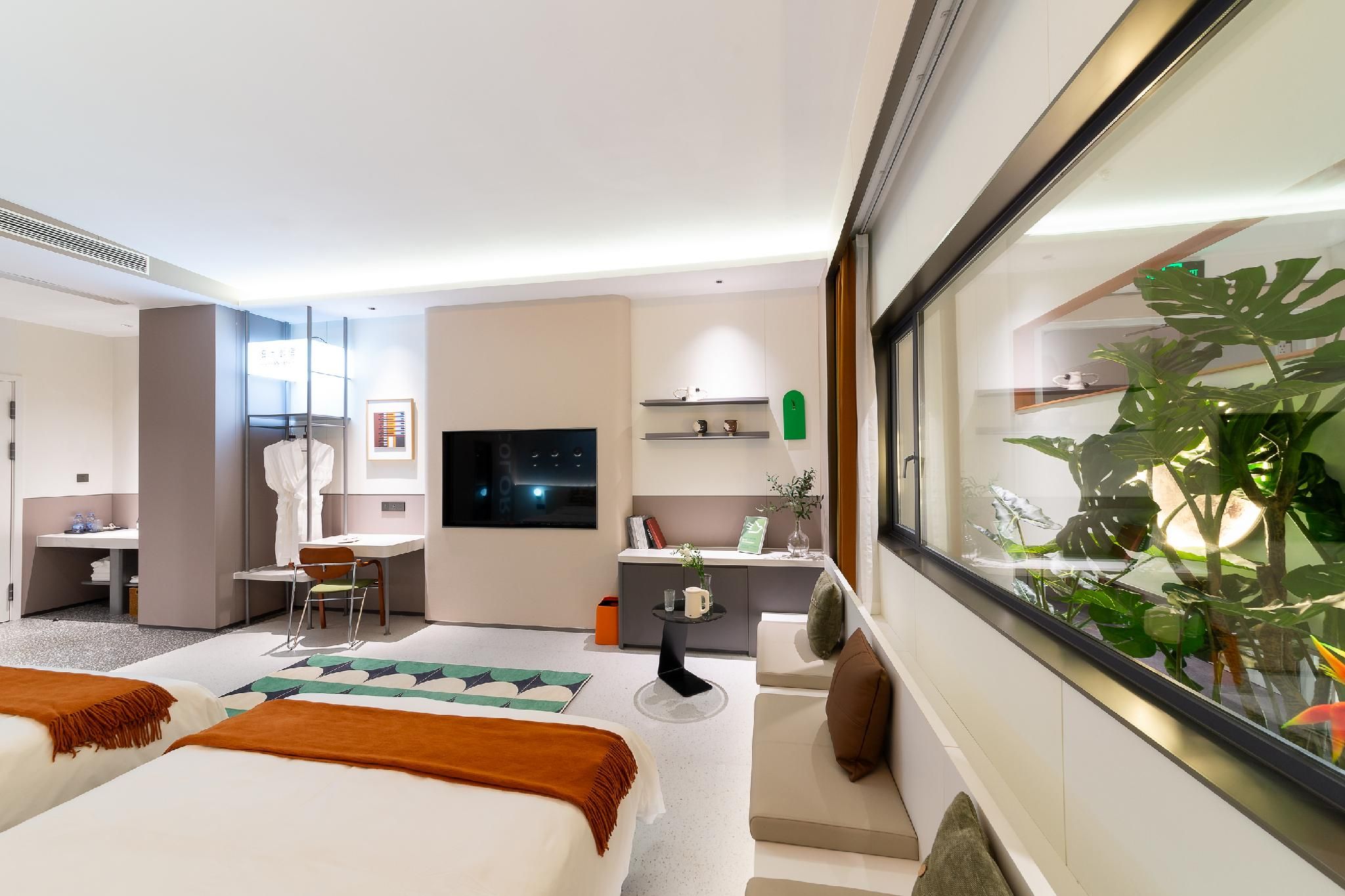 Business Double Room with 2 Single Beds