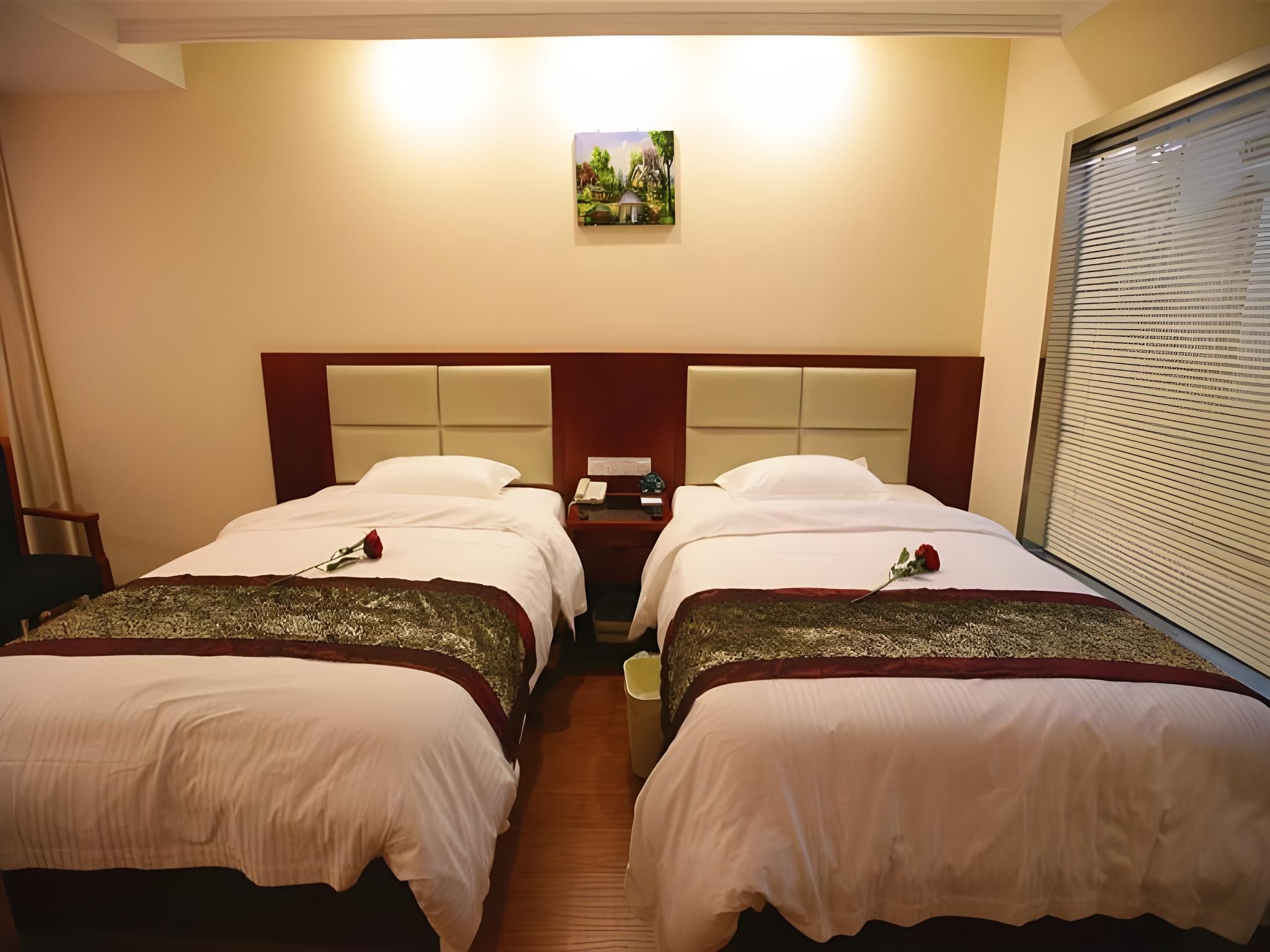 GreenTree Inn JiangSu Changzhou Lijia Town Wujin Road Business Hotel Guest Twin Room