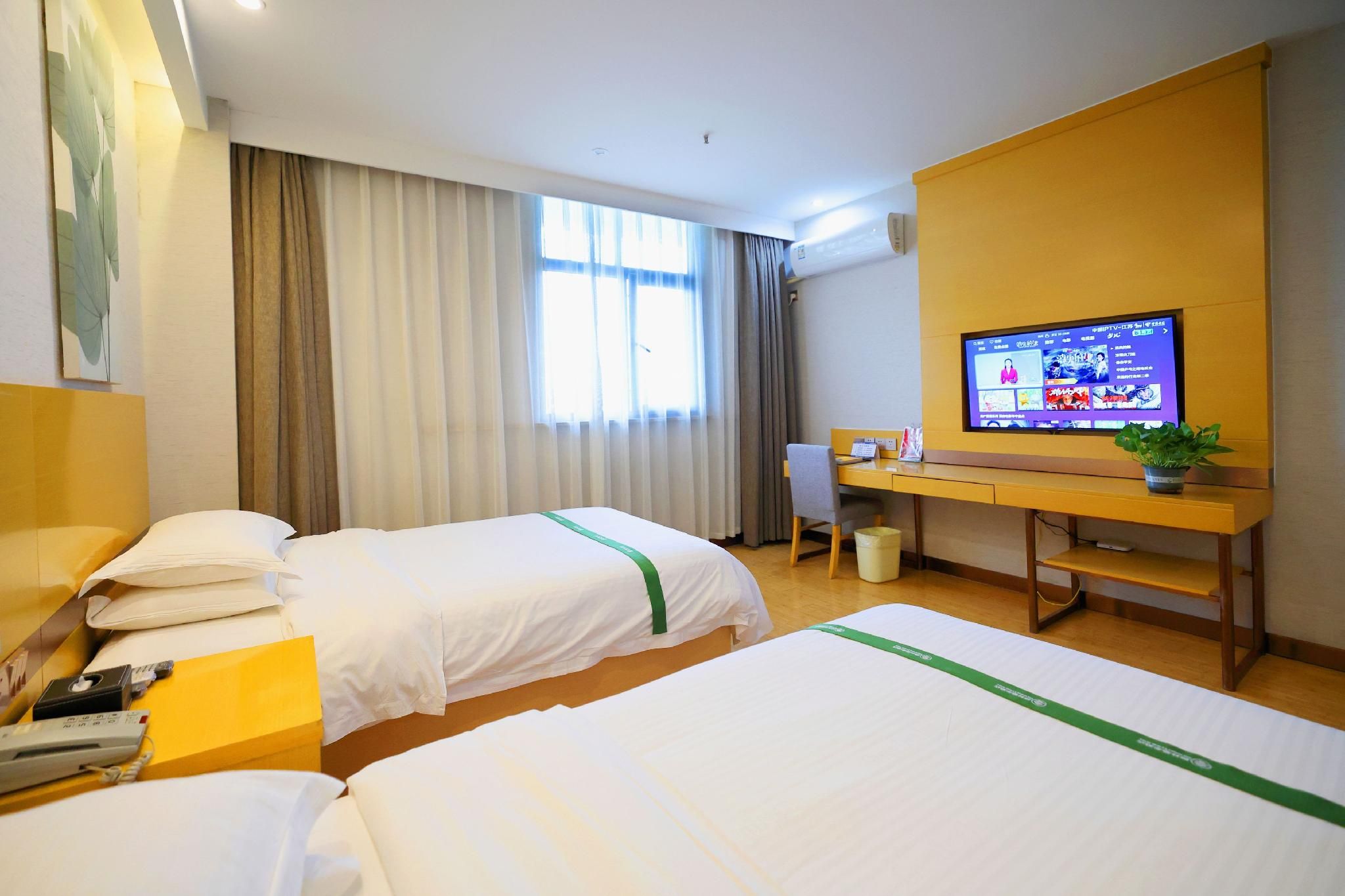 GreenTree Inn Wuxi Jiangyin High-speed Train Jinsanjiao Market Express Hotel Guest Twin Room
