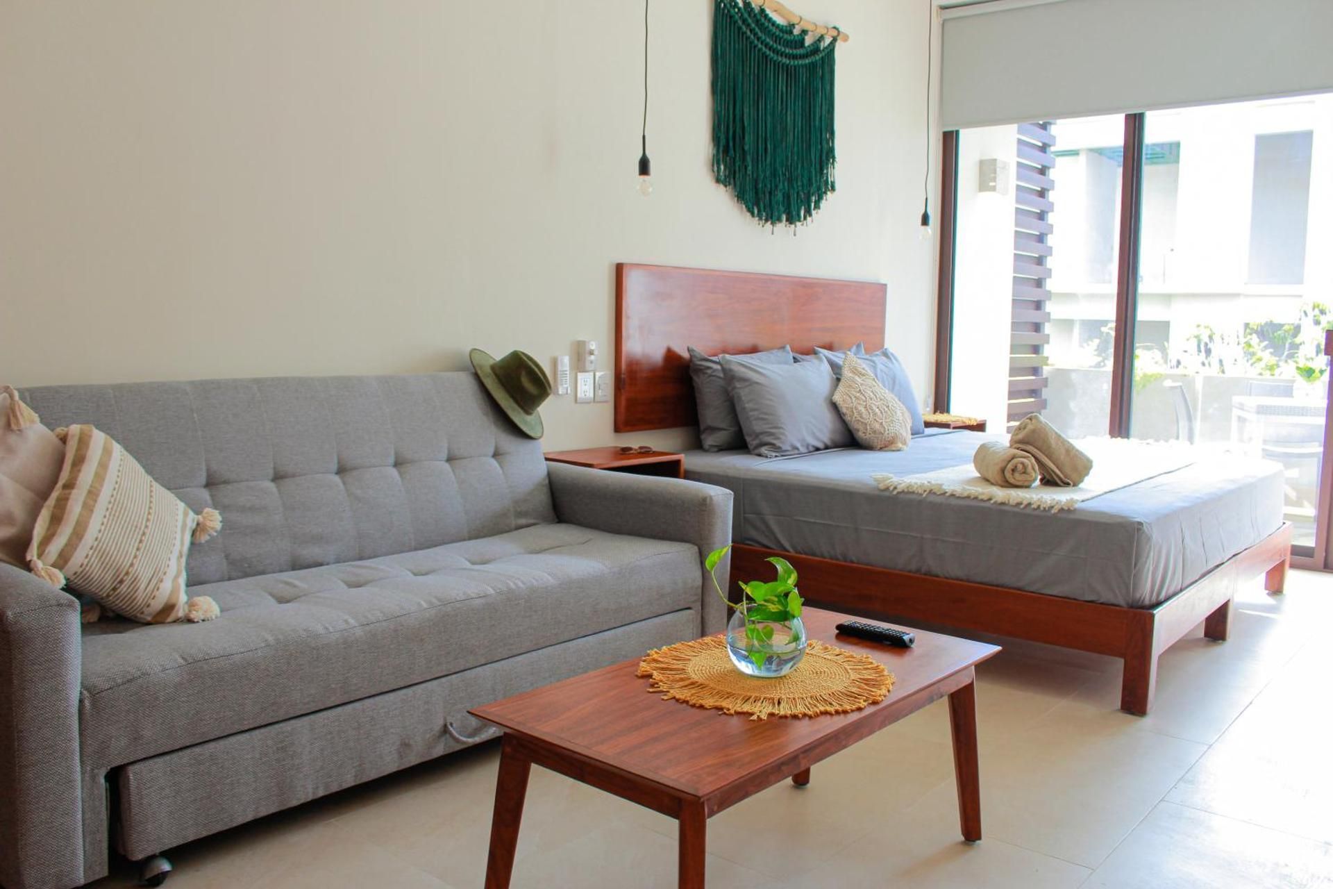 Studio with Balcony