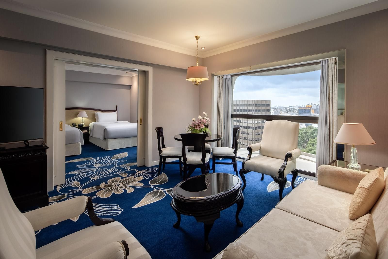 Pacific Suite, Executive Lounge Access, 1 Bedroom Suite, 2 Twin, City View
