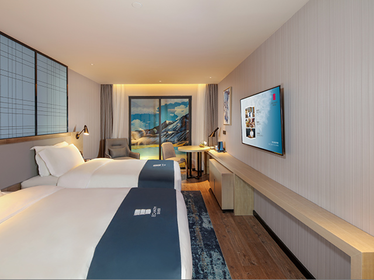 Echarm Hotel Chengdu Global Center Century City New Exhibition Dossen - Business Twin Room