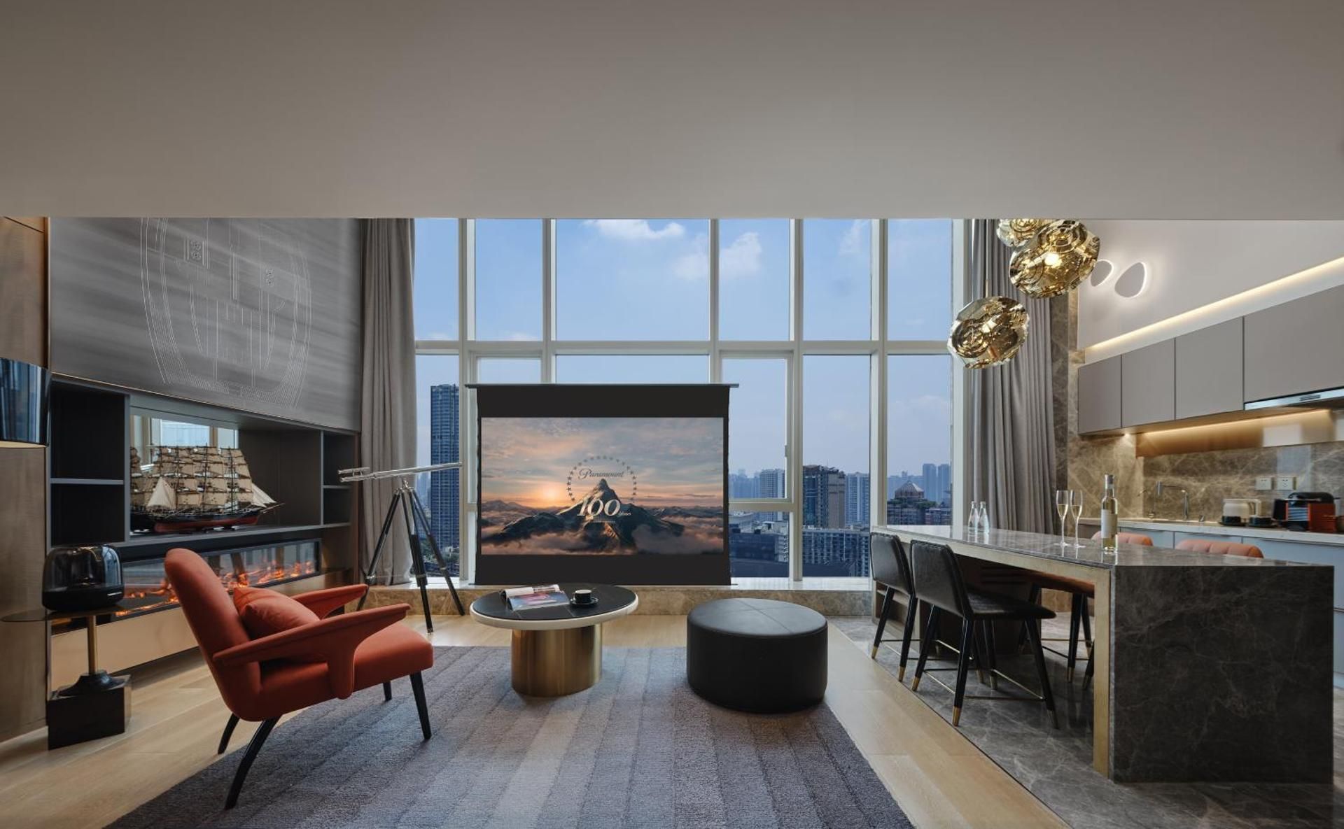 Black Pearl Loft Suite-2 Bedroom-Taikoo Li View- 2 Bathrooms