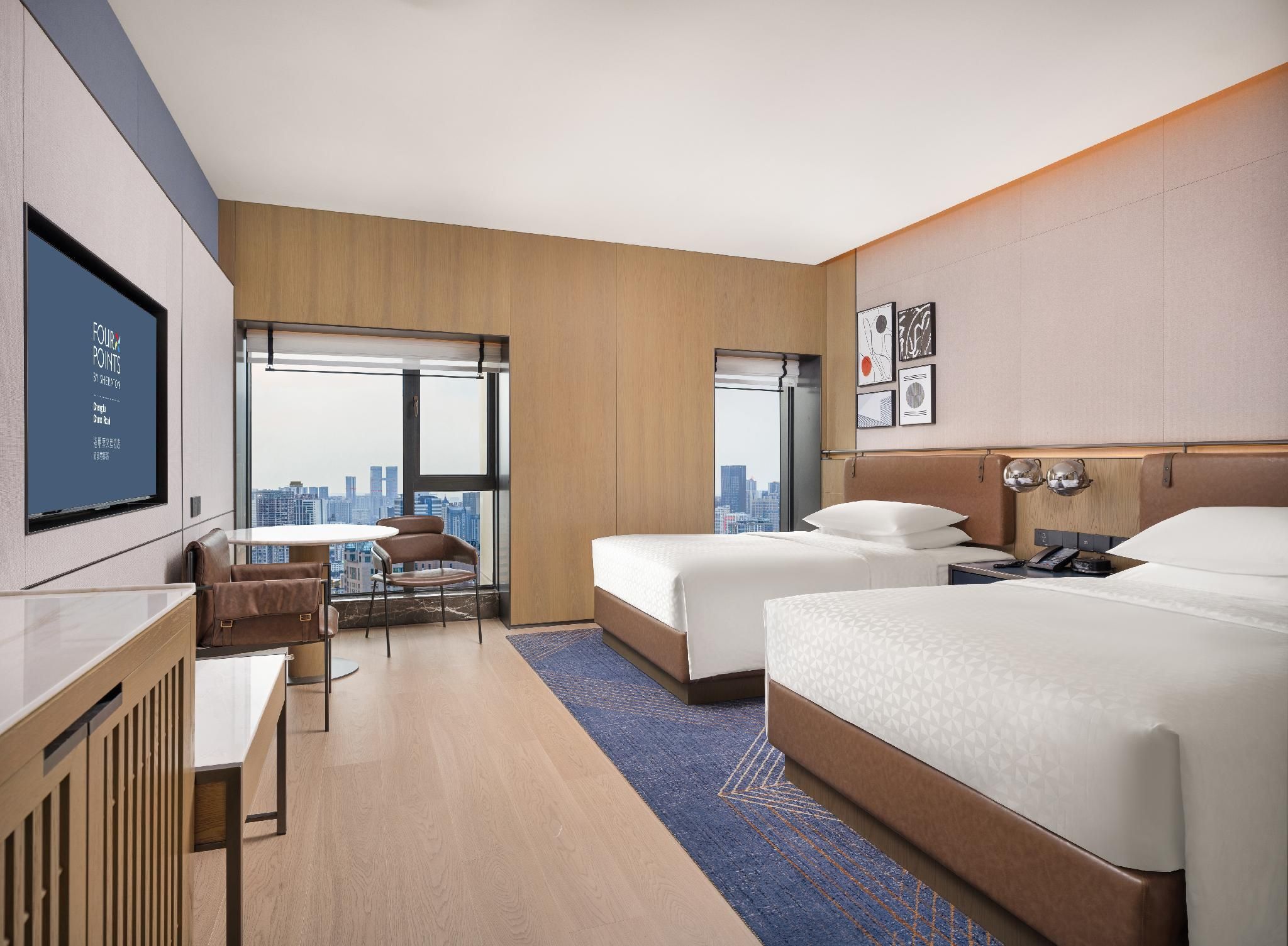 Standard Double, Guest room, 2 Double, City view