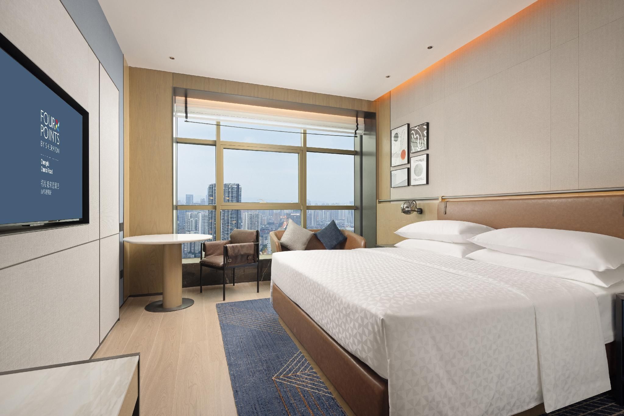 Cozy King, Guest room, 1 King, City view