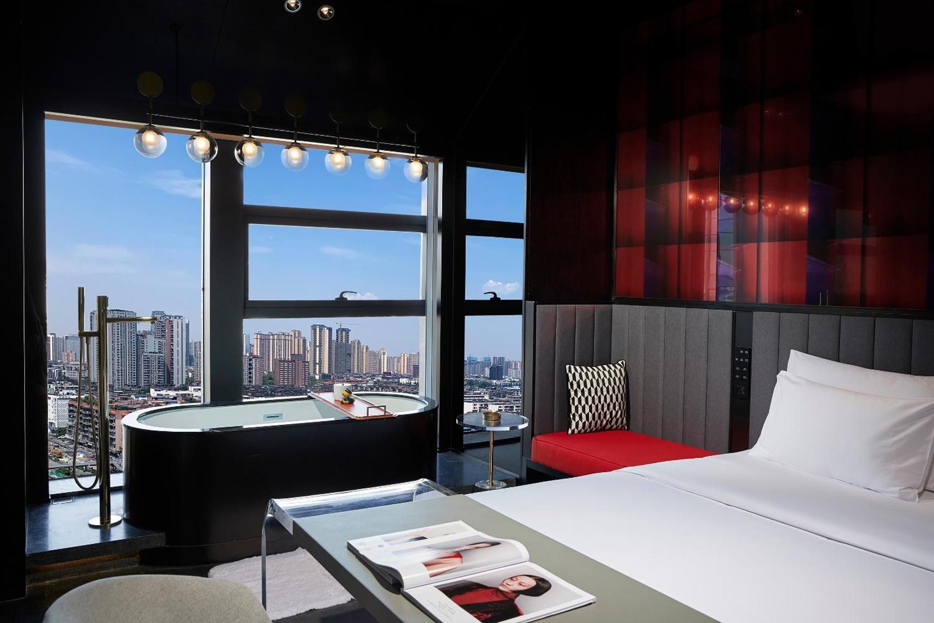 Red & Black King Room
