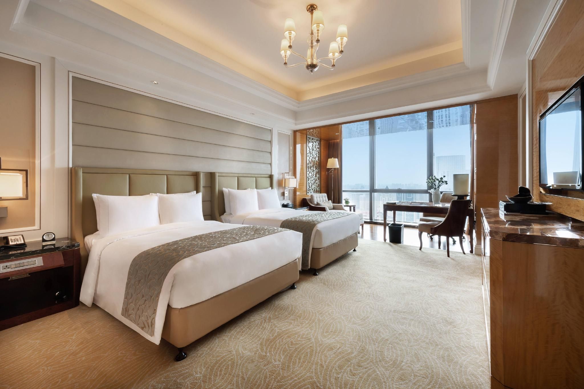 Guest room, 2 Double, High floor