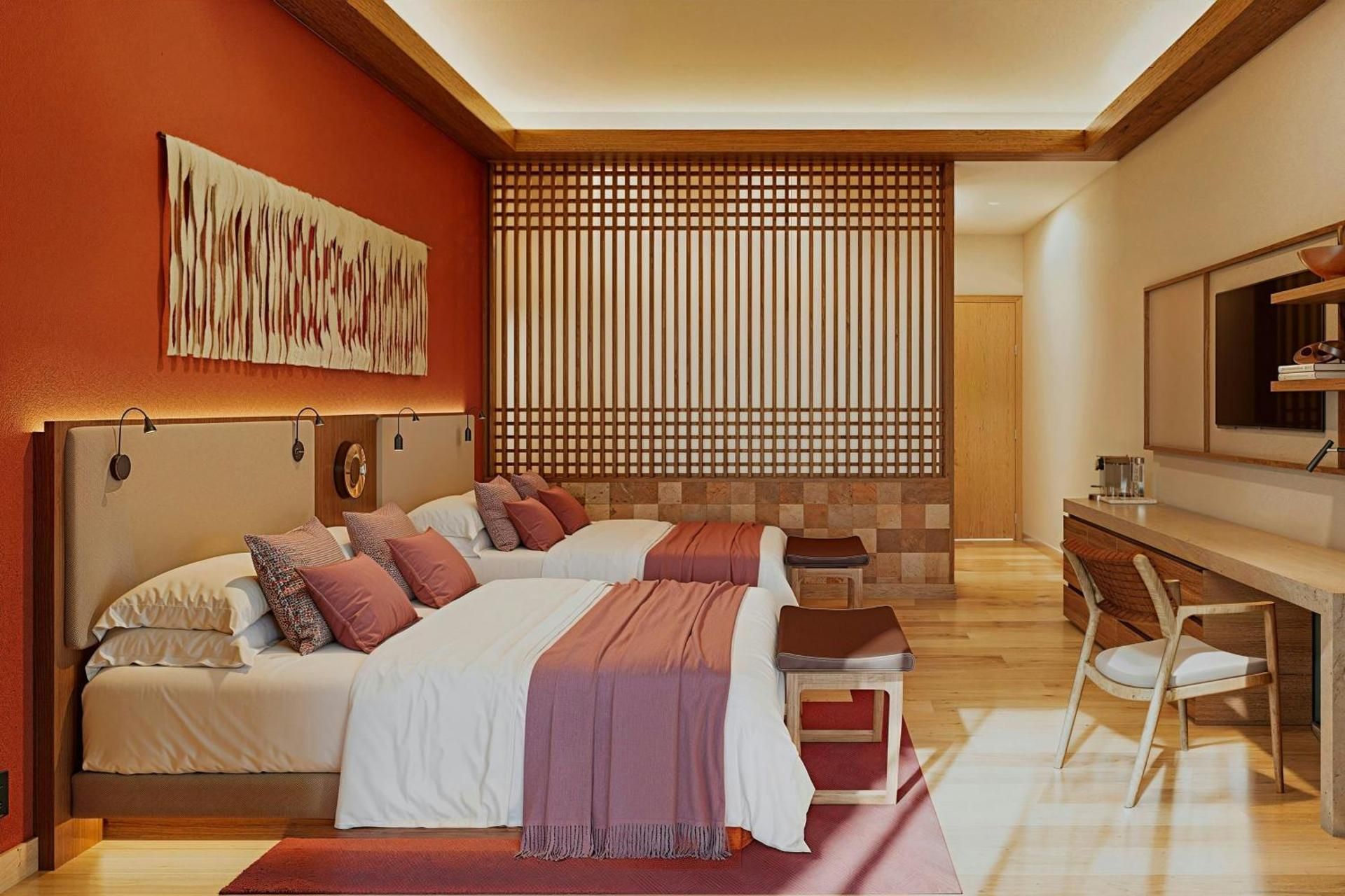 Deluxe Queen Room with Two Queen Beds - Pool View